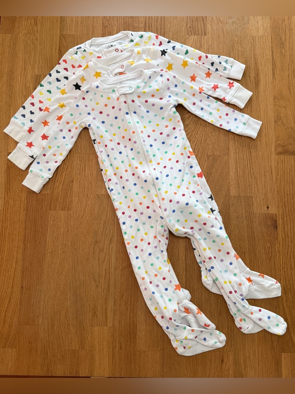 Primary 12-18 MONTHS Multicolored Printed Long Sleeve Organic Cotton Pajamas
